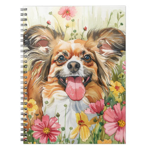 Papillon Journal – Watercolor Dog Cover
