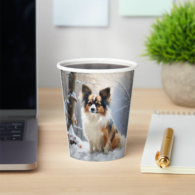 Papillon Let It Snow Christmas  Paper Cups (Insitu)