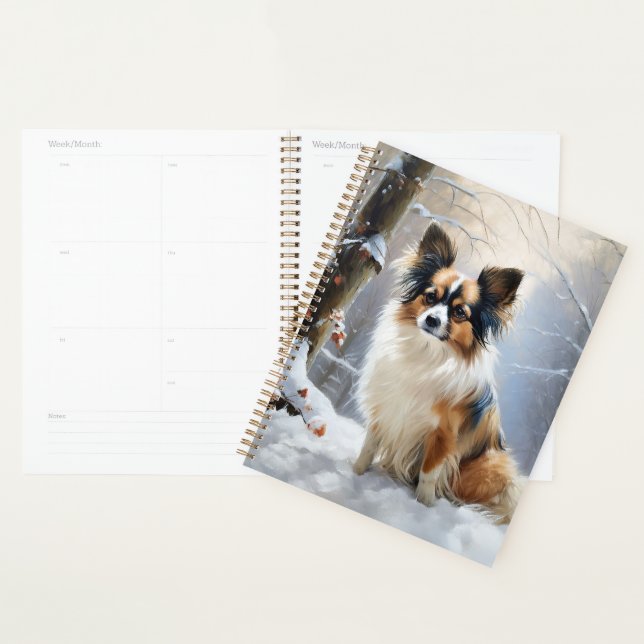 Papillon Let It Snow Christmas  Planner (Display)