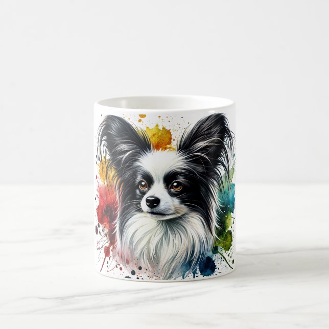 🐾 Papillon Lovers, This Mug is for You! 🐾 (Center)