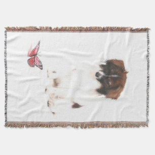 PAPILLON MAX and BUTTERFLY Throw Blanket