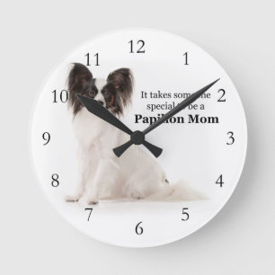 Papillon Mum Clock