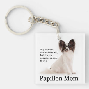 Papillon Mum Keychain