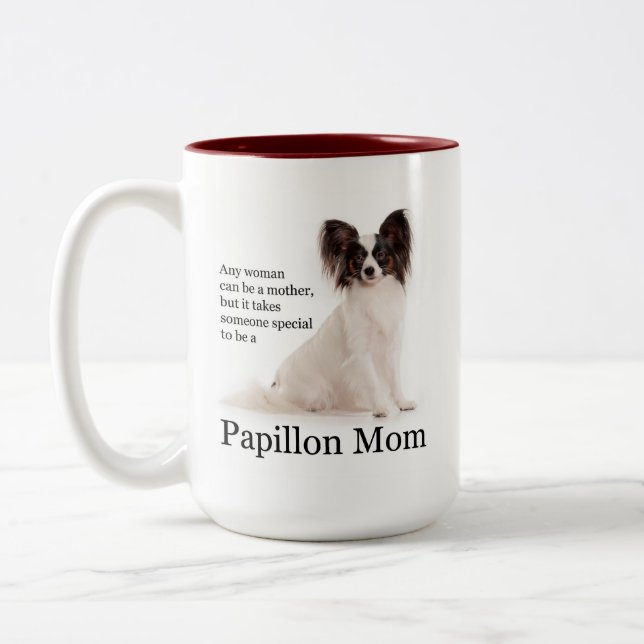 Papillon Mum Mug (Left)