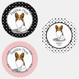 Papillon Mum Pap Mum (white & sable) Cute Dog Mum