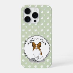 Papillon Mum Pap Mum (white & sable) Cute Dog Mum iPhone 16 Pro Case