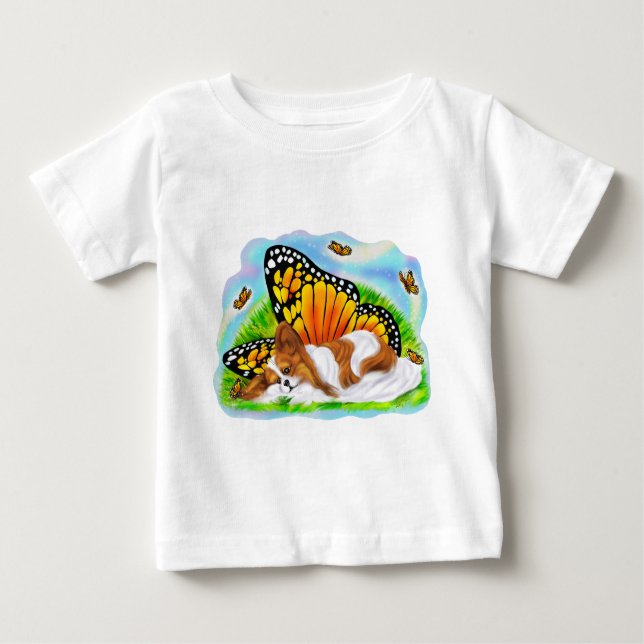 Papillon Mystical Monarch Baby T-Shirt (Front)