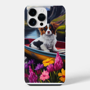 Papillon on a Paddle: A Scenic Adventure iPhone 14 Pro Max Case
