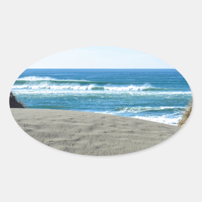 Papillon Oval Sticker (Front)