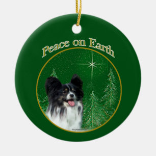 Papillon Peace Ceramic Ornament