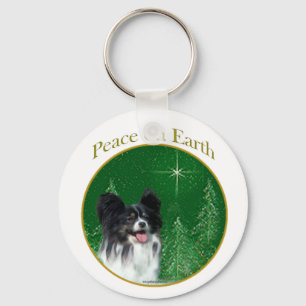 Papillon Peace Key Ring