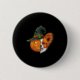 Papillon Pumpkin Jack O Lantern Halloween Kids Men 6 Cm Round Badge