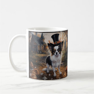 Papillon Pumpkins Halloween Scary  Coffee Mug