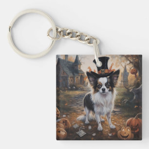 Papillon Pumpkins Halloween Scary Key Ring