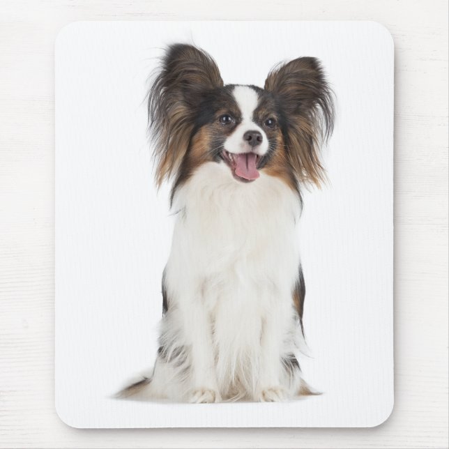 Papillon Puppy Mom Dog Lover  Puppies Fur Mama Mouse Pad (Front)