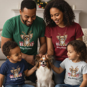 Papillon Reindeer T-Shirt