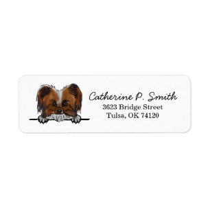 Papillon Return Address Label