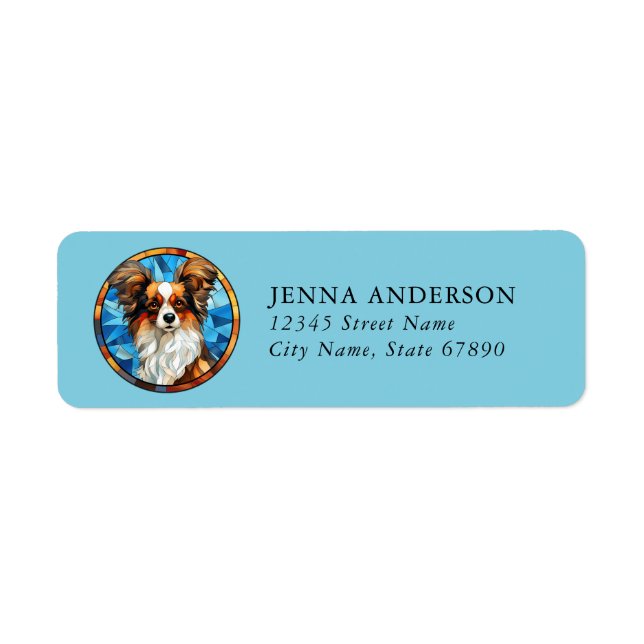 Papillon Return Address Labels (Front)