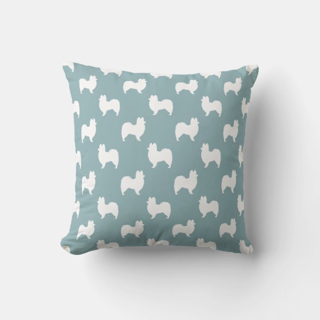 Papillon Silhouettes Pattern Cushion (Front)