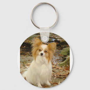 Papillon sitting.png key ring