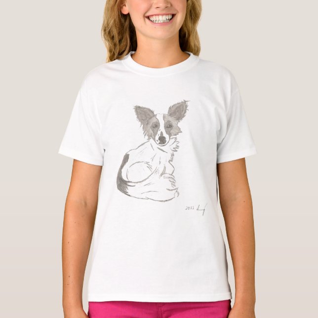 Papillon Sketch Shirts (Front)