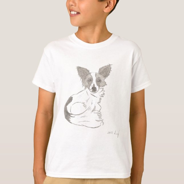 Papillon Sketch Shirts (Front)