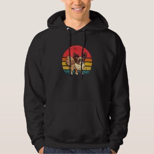 Papillon Sunset Retro Dog Vintage Mum Dad Kids Hoodie