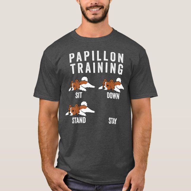 Papillon Training Dog Premium T-Shirt (Front)