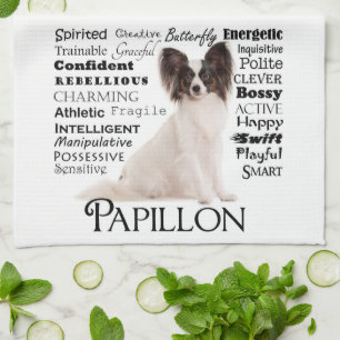 Papillon Traits Kitchen Towel