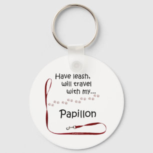 Papillon Travel Leash - Keychain