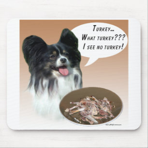 Papillon Turkey Mouse Pad