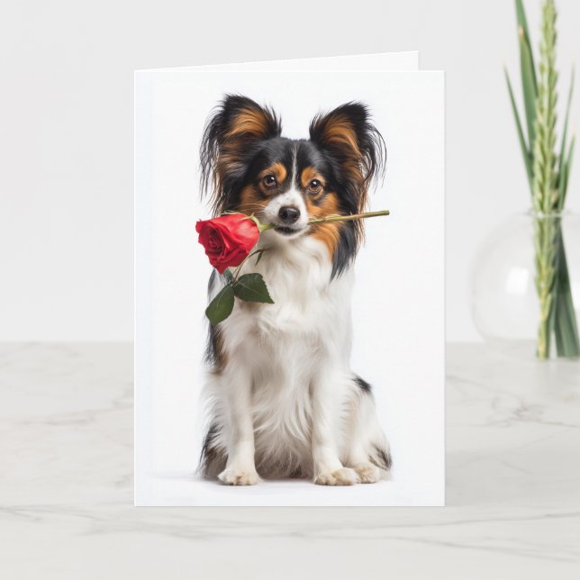 Papillon Valentine – Graceful Love & Devotion Card (Front)