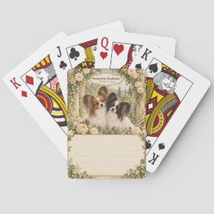 Papillon Wedding Guest Book Signing Deck Playing Cards