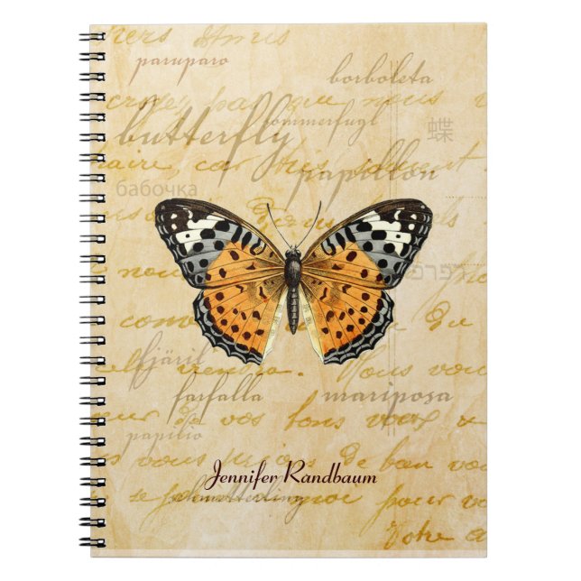 Papillon Words Notebook (Front)