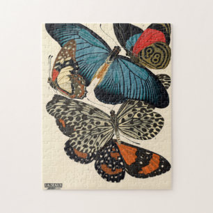 Papillons, Butterflies, Plate No.11 by E. A. Seguy Jigsaw Puzzle