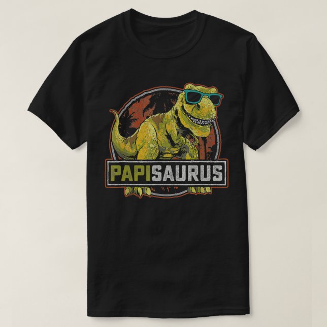Papisaurus T Re Dinosaur Papi Saurus Family Matchi T-Shirt (Design Front)