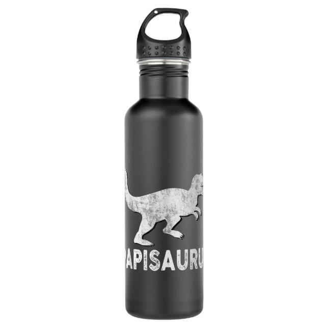 Papisaurus T Rex Papi Dinosaur Fathers Day Grandpa 710 Ml Water Bottle (Front)