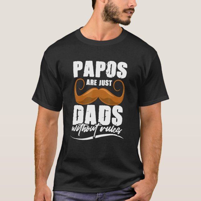 Papo Grandpa Rules Grandfather Fathers Day_2 T-Shirt (Front)