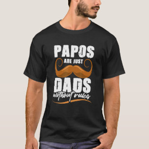Papo Grandpa Rules Grandfather Fathers Day T-Shirt
