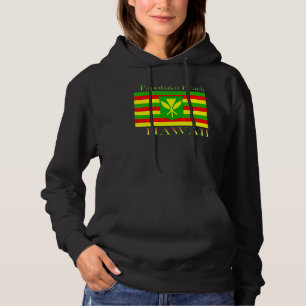Papohaku Beach Hawaii Islands Hawaiian Flag Beach Hoodie