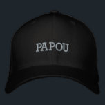 Papou Embroidered Baseball Cap<br><div class="desc">Papou embroidered baseball cap,  which would make a great Father's Day gift for papou,  a birthday gift for papou and more.</div>