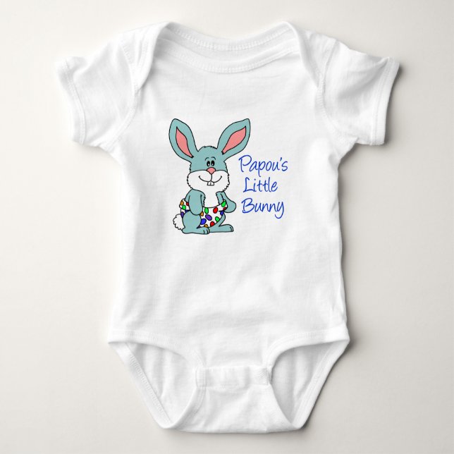 Papou Little Bunny Baby Bodysuit (Front)
