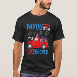 Papou Of The Little Firecracker 4th of July T-Shirt