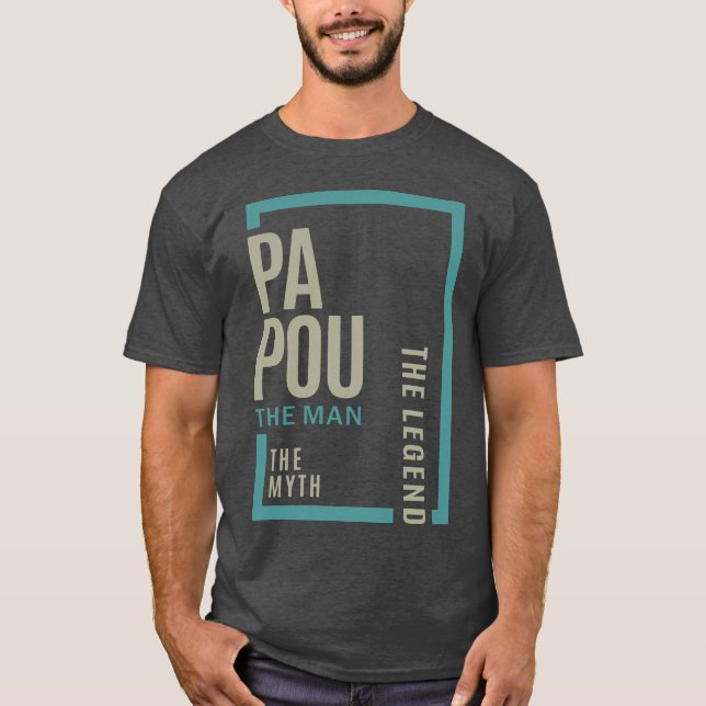 Papou The Myth T-Shirt (Front)
