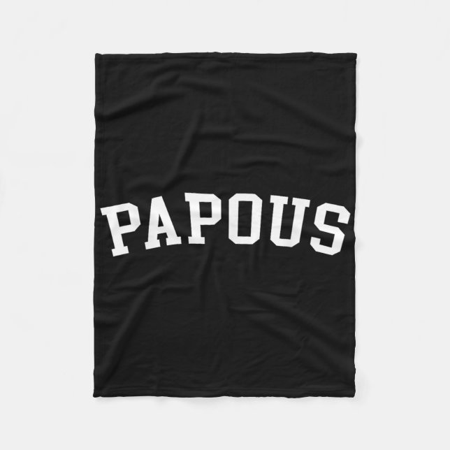 Papous _1  fleece blanket (Front)