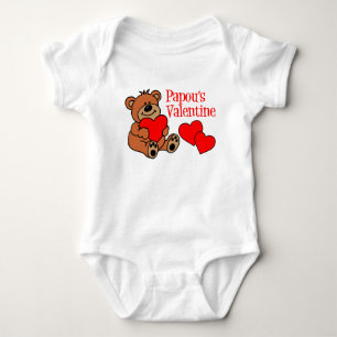 Papou's Valentine Baby Bodysuit