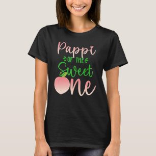 Pappi Of The Birthday One Peach 1st Summer Fruit F T-Shirt