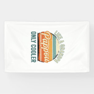 Pappou Like a Grandpa Only Cooler Vintage Shirt_1 Banner