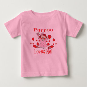 Pappou Love's me Rag Doll Baby T-Shirt