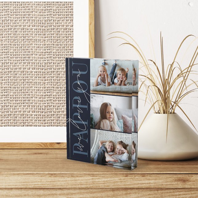 Pappou We Love You 3 Photo Block (Creator Uploaded)